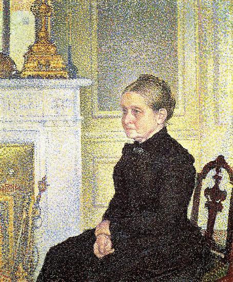 Theo Van Rysselberghe Portrait of Madame Charles Maus oil painting image